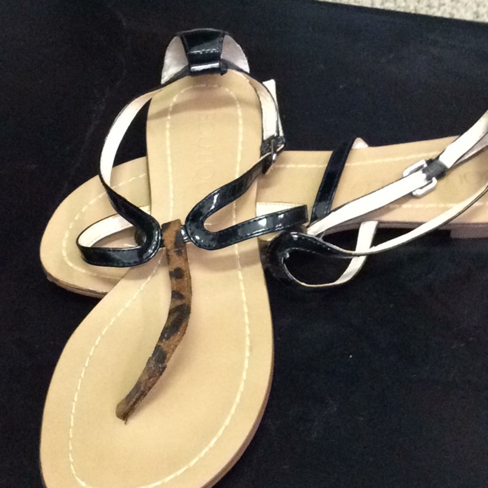 Cheetah print sandals